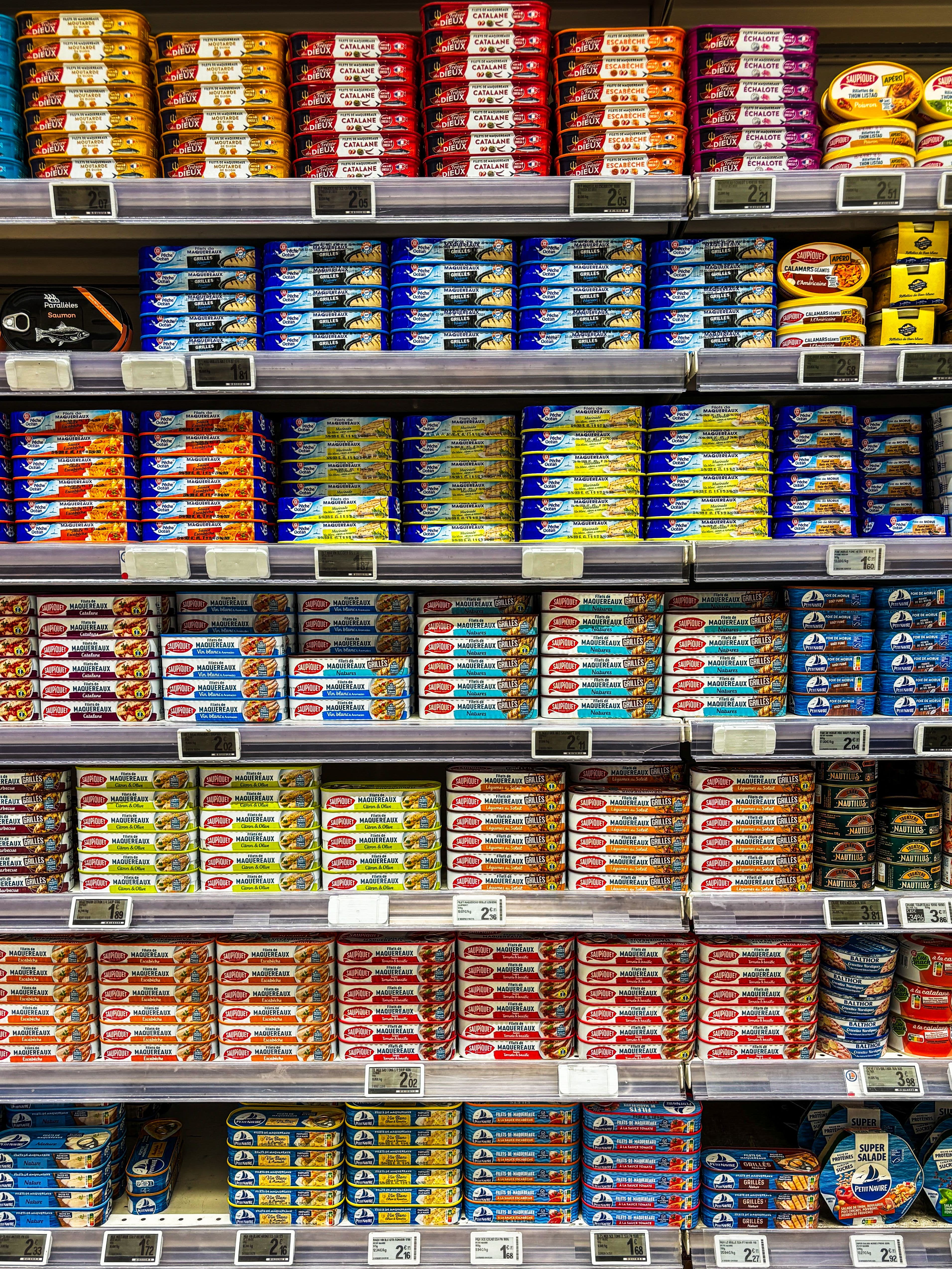 Retail shelf merchandising and product organization